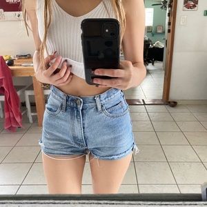 brandy melville high rise shorts